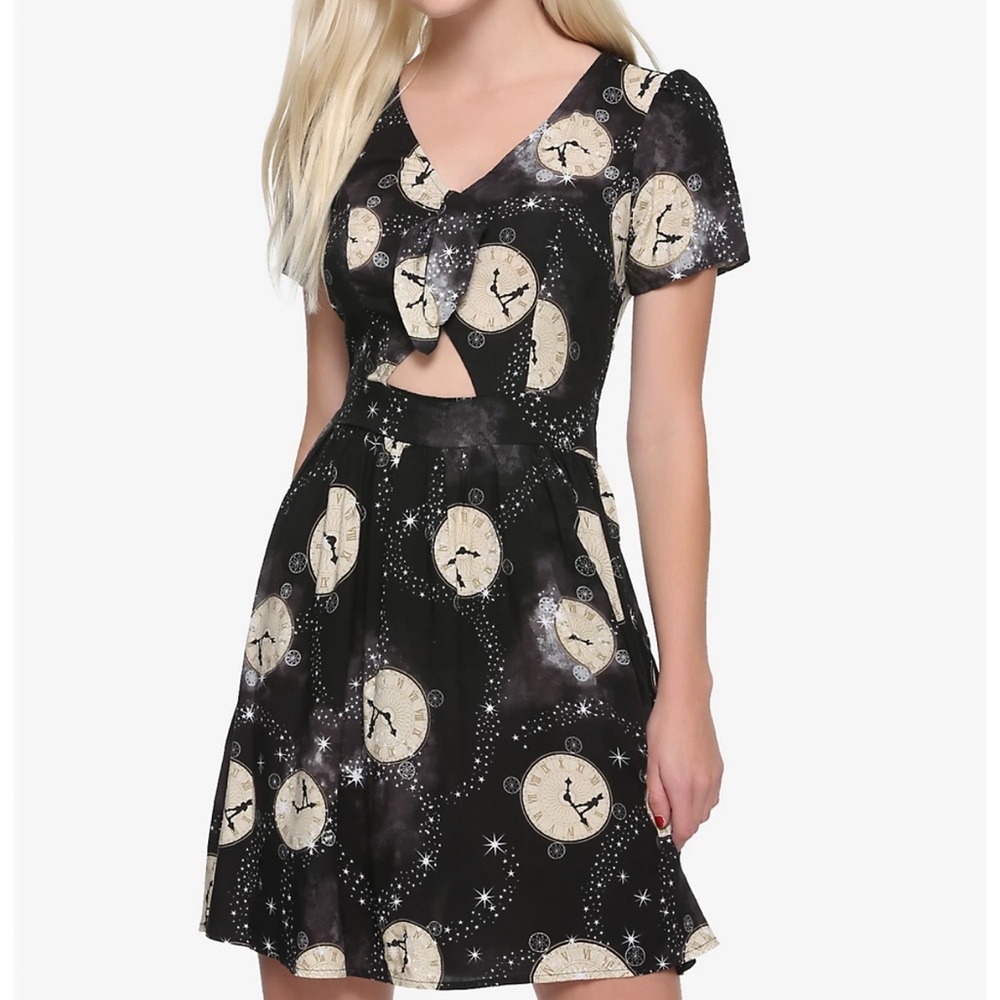 Disney Peter Pan Clock Tie-Front Dress